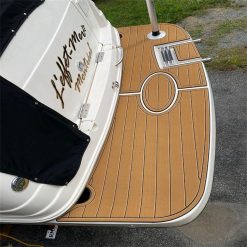 Alternative view of 2004 Rinker 250 Fiesta Vee Swim Platform Boat EVA Faux Foam Teak Deck Floor Pad SeaDek MarineMat Gatorstep Style Self Adhesive