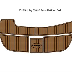 1998 Sea Ray 330 SD Swim Platform Pad Boat EVA Foam Faux Teak Deck Floor Mat SeaDek MarineMat Gatorstep Style Self Adhesive