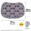 Inflatable Seat Cushion with Storage Box, Gray