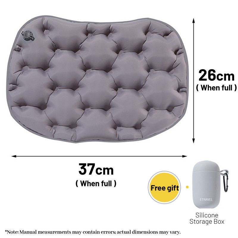 Inflatable Seat Cushion with Storage Box, Gray 1 Inflatable Seat Cushion with Storage Box, Gray