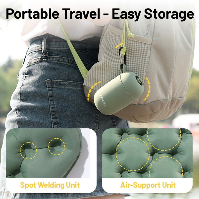 Inflatable Seat Cushion with Storage Box, Gray 4 Inflatable Seat Cushion with Storage Box, Gray - Image 4
