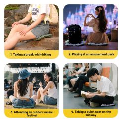 Inflatable Seat Cushion with Storage Box, Gray 19 V1265 AU 009 HUI 08