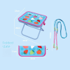 Portable folding camping chair with strawberry pattern