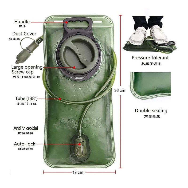 2L Hydration Pack with Leak-Proof Bladder 3 2L Hydration Pack with Leak-Proof Bladder - Image 3