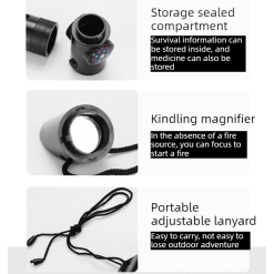 Alternative view of 7-in-1 Outdoor Survival Whistle 2-pack