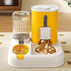 Alternative view of Ceramic Automatic Pet Feeder Double Water Bowl