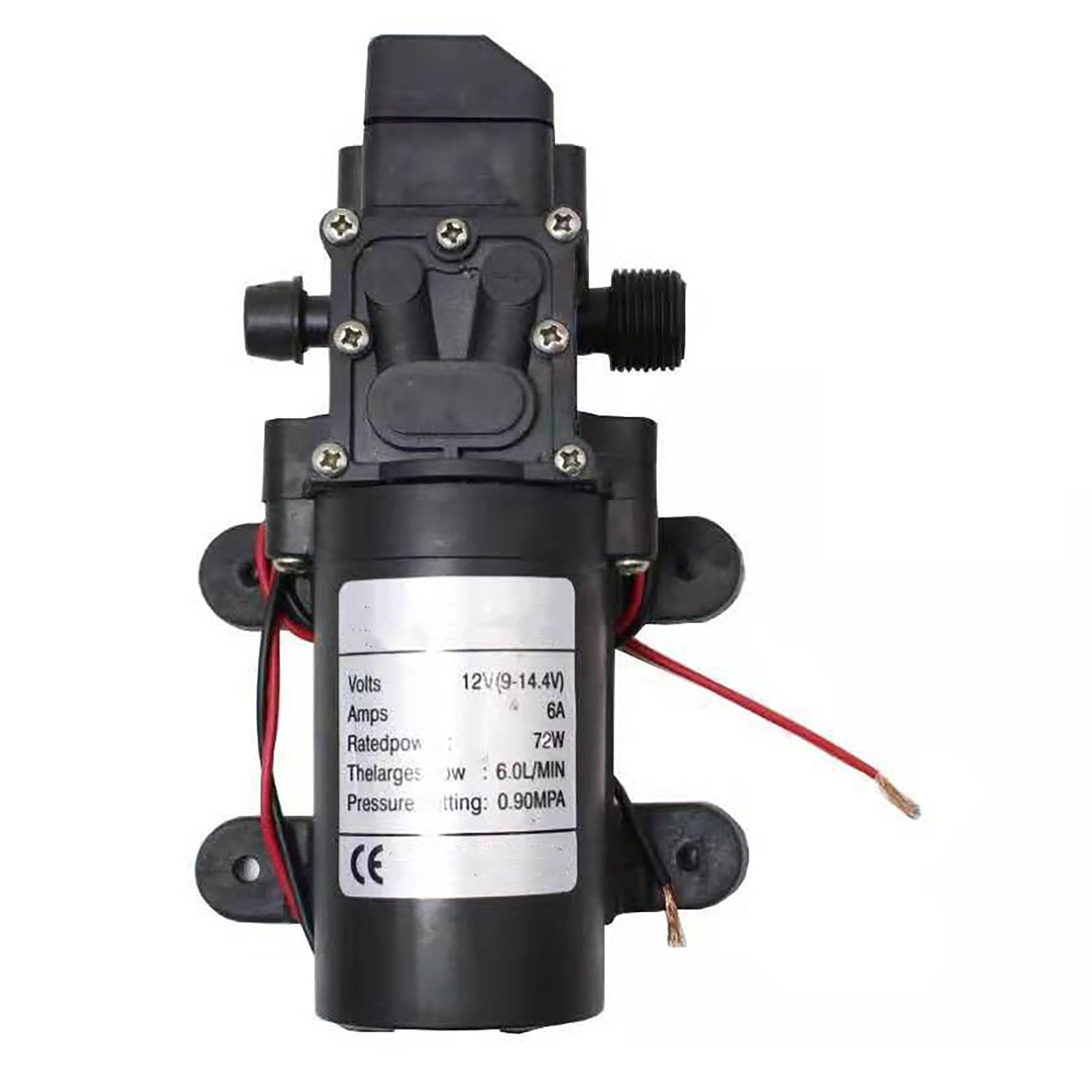High Pressure Diaphragm Pump Smart Electric 6L Flow Rate Self Priming Pump for Car Wash Agricultural DC12V 72W 1 High Pressure Diaphragm Pump Smart Electric 6L Flow Rate Self Priming Pump for Car Wash Agricultural DC12V 72W