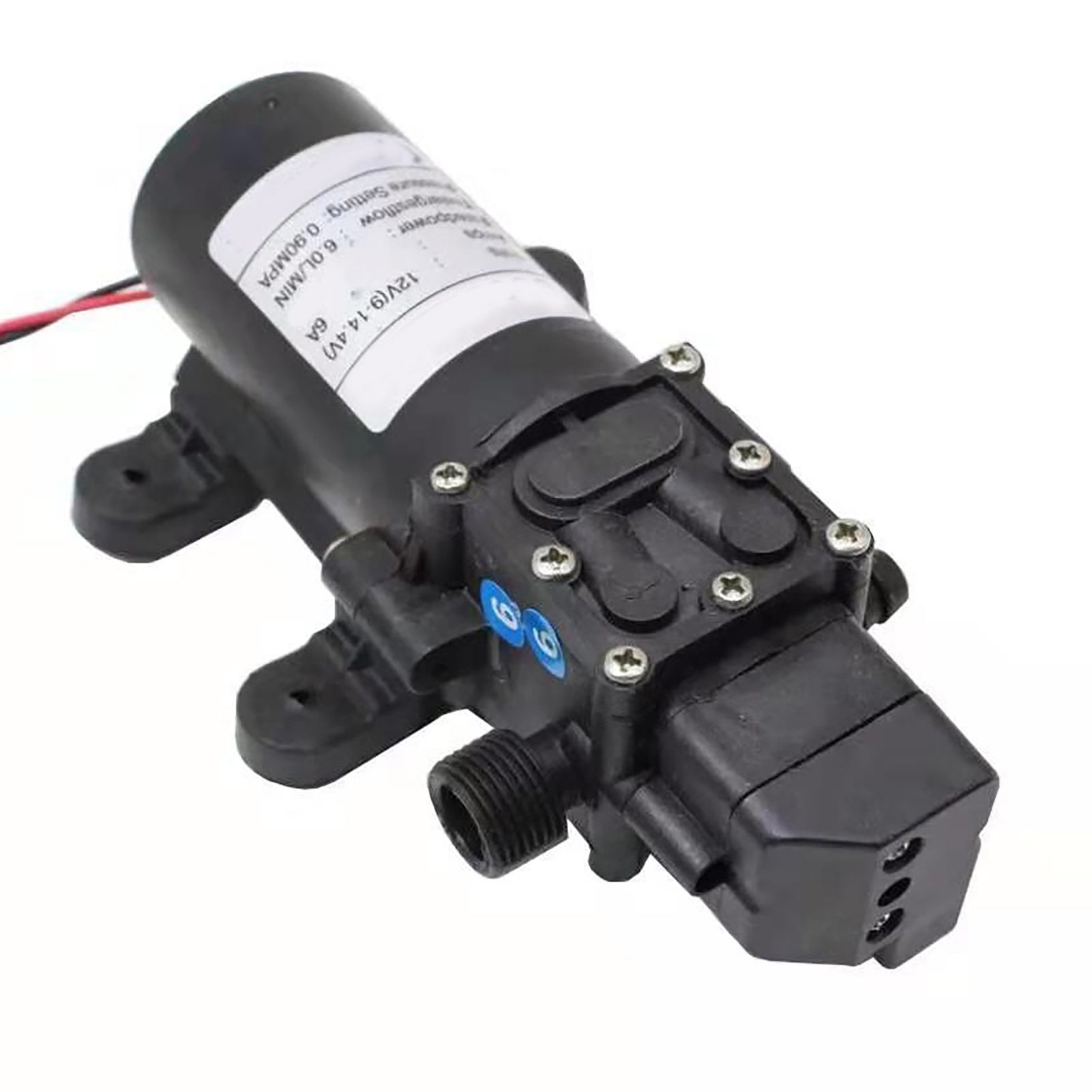 High Pressure Diaphragm Pump Smart Electric 6L Flow Rate Self Priming Pump for Car Wash Agricultural DC12V 72W 4 High Pressure Diaphragm Pump Smart Electric 6L Flow Rate Self Priming Pump for Car Wash Agricultural DC12V 72W - Image 4