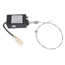 24V Engine Flameout Device ABS Stainless Steel Generator Flameout Solenoid Valve for Replacement Power On Normally Open Type