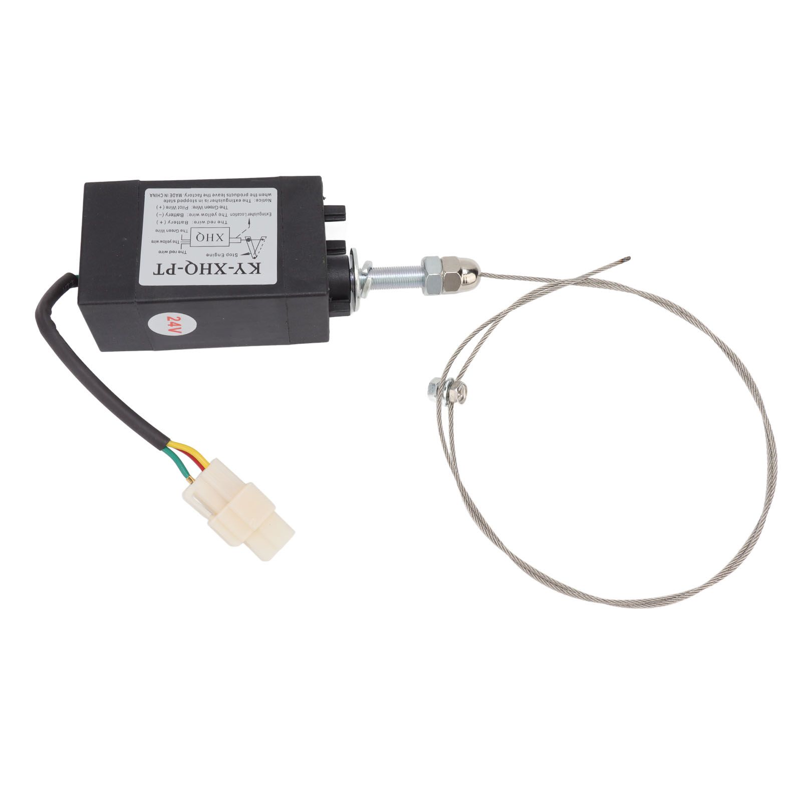24V Engine Flameout Device ABS Stainless Steel Generator Flameout Solenoid Valve for Replacement Power On Normally Open Type 1 24V Engine Flameout Device ABS Stainless Steel Generator Flameout Solenoid Valve for Replacement Power On Normally Open Type