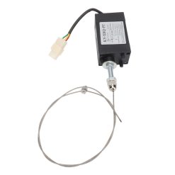 24V Engine Flameout Device ABS Stainless Steel Generator Flameout Solenoid Valve for Replacement Power On Normally Open Type 17 V1294 YM0512 3111220282611 02