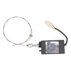 24V Engine Flameout Device ABS Stainless Steel Generator Flameout Solenoid Valve for Replacement Power On Normally Open Type 20 V1294 YM0512 3111220282611 05