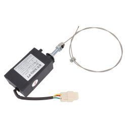 24V Engine Flameout Device ABS Stainless Steel Generator Flameout Solenoid Valve for Replacement Power On Normally Open Type 24 V1294 YM0512 3111220282611 09