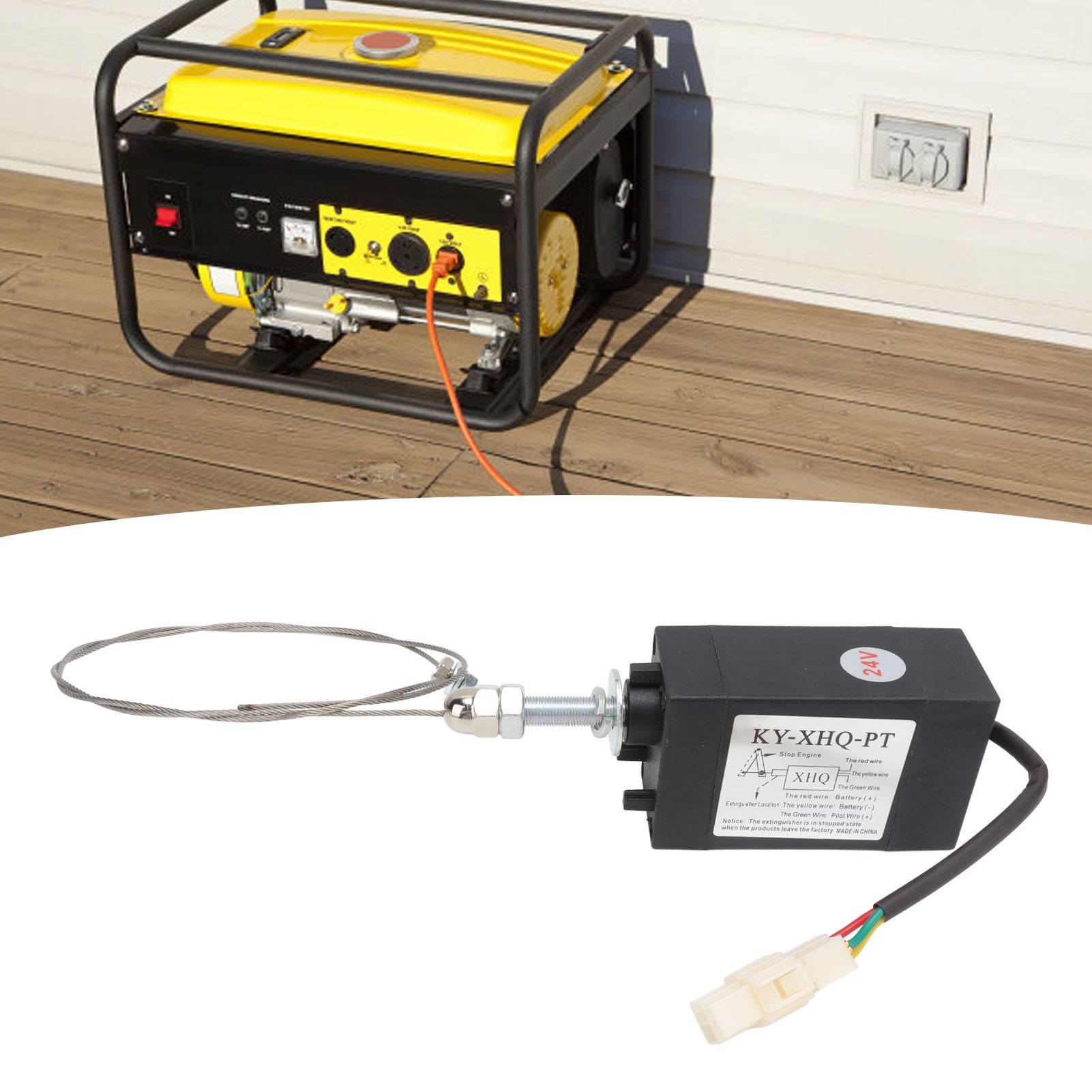 24V Engine Flameout Device ABS Stainless Steel Generator Flameout Solenoid Valve for Replacement Power On Normally Open Type 11 24V Engine Flameout Device ABS Stainless Steel Generator Flameout Solenoid Valve for Replacement Power On Normally Open Type - Image 11