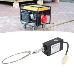 24V Engine Flameout Device ABS Stainless Steel Generator Flameout Solenoid Valve for Replacement Power On Normally Open Type 26 V1294 YM0512 3111220282611 11