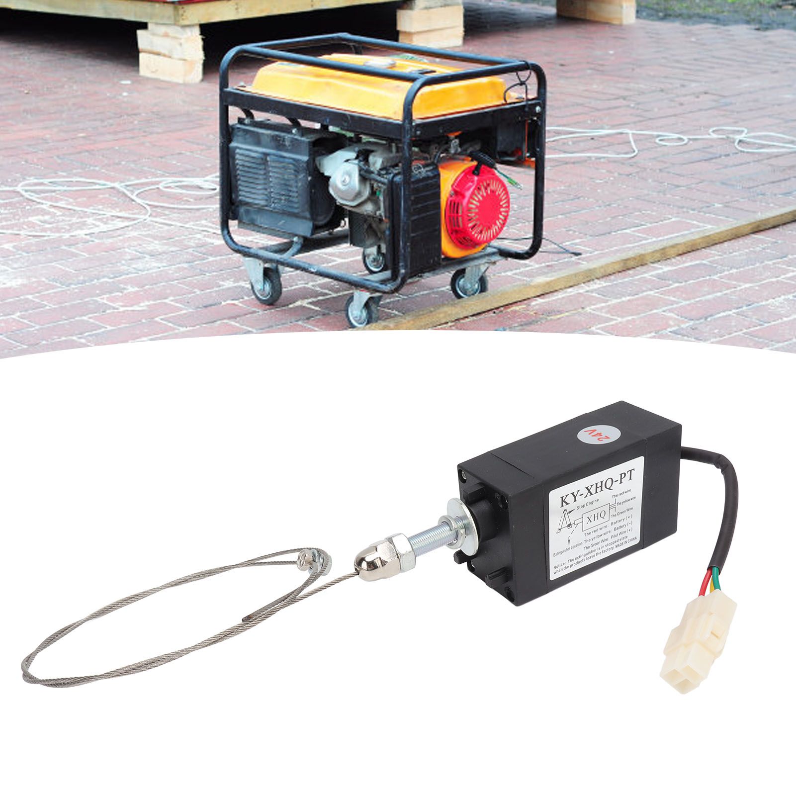 24V Engine Flameout Device ABS Stainless Steel Generator Flameout Solenoid Valve for Replacement Power On Normally Open Type 12 24V Engine Flameout Device ABS Stainless Steel Generator Flameout Solenoid Valve for Replacement Power On Normally Open Type - Image 12