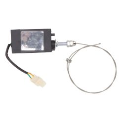 24V Engine Flameout Device ABS Stainless Steel Generator Flameout Solenoid Valve for Replacement Power On Normally Open Type 27 V1294 YM0512 3111220282611 12