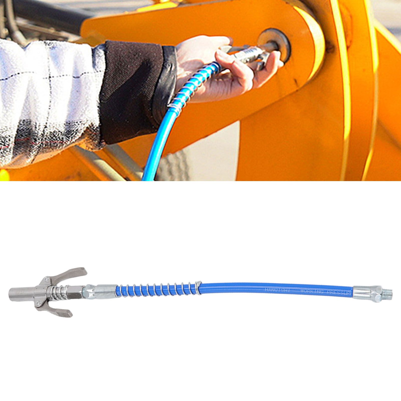 Grease Tool Coupler with 30.5cm Hose G1/8 Male Thread 11 Grease Tool Coupler with 30.5cm Hose G1/8 Male Thread - Image 11