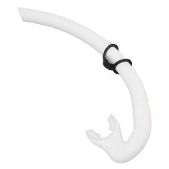 Alternative view of Diving Breathing Tube Foldable Soft Mouthpiece Silicone Freediving Snorkel for Spearfishing Swimming Snorkeling White