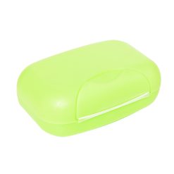 Travel Soap Container Waterproof Portable Bar Soap Case Holder Leakproof Soap Box for Home Hotel Green