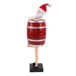 Alternative view of Funny Cigarette Holder Wooden Barrel Automatic Cigarette Box Decoration Props for Adults Over 18 Years Old
