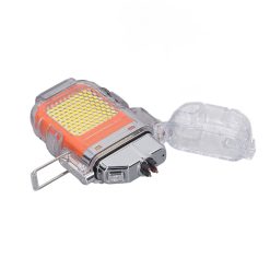Alternative view of Arc Cigarette Lighter IP56 Waterproof Wind Proof LED Lighting Portable Multifunctional Dual Arc Lighter Orange