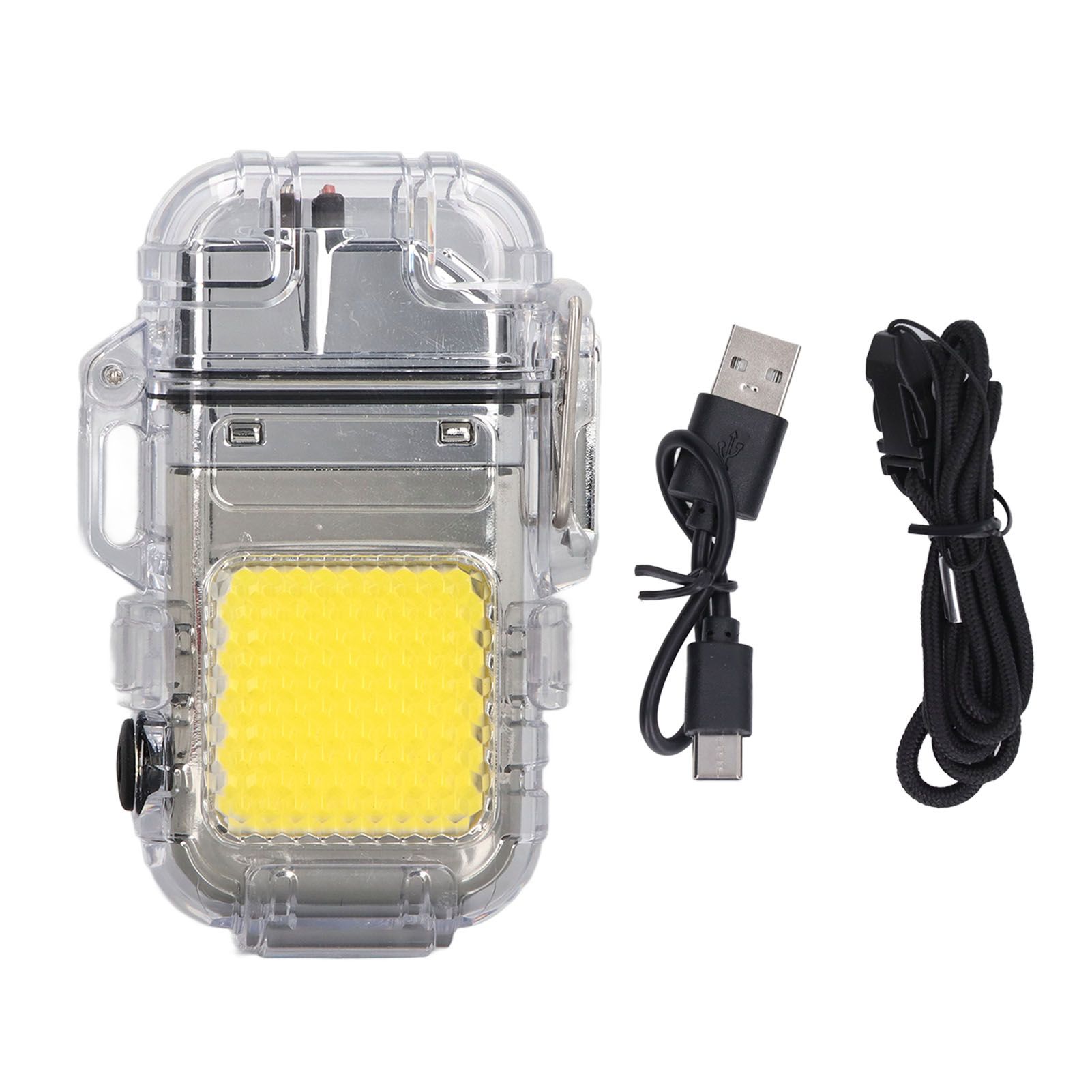 Arc Cigarette Lighter IP56 Waterproof Wind Proof LED Lighting Portable Multifunctional Dual Arc Lighter Silver 1 Arc Cigarette Lighter IP56 Waterproof Wind Proof LED Lighting Portable Multifunctional Dual Arc Lighter Silver