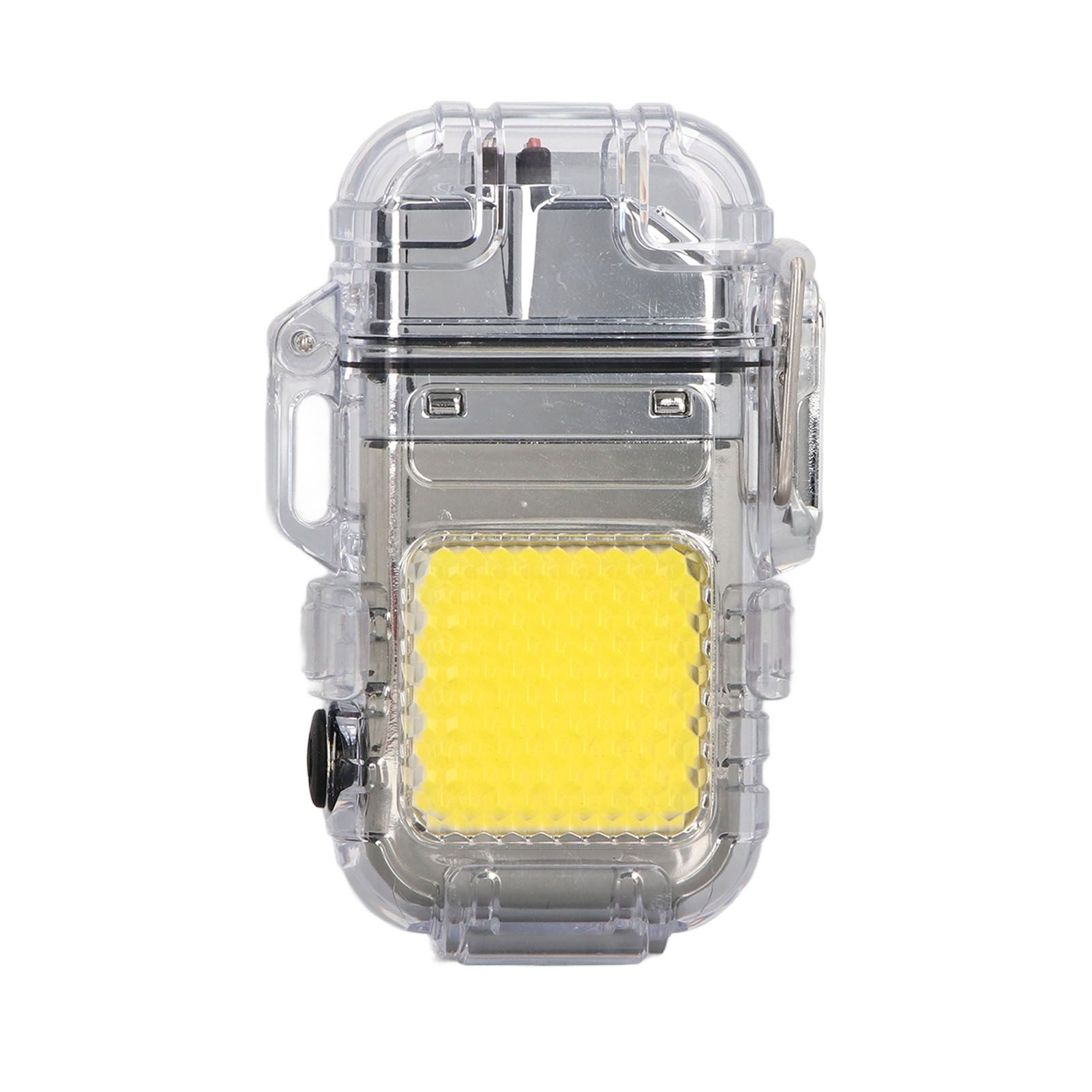 Arc Cigarette Lighter IP56 Waterproof Wind Proof LED Lighting Portable Multifunctional Dual Arc Lighter Silver 3 Arc Cigarette Lighter IP56 Waterproof Wind Proof LED Lighting Portable Multifunctional Dual Arc Lighter Silver - Image 3
