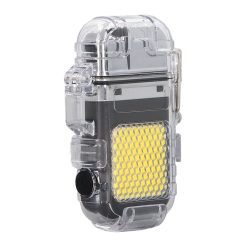 Alternative view of Arc Cigarette Lighter IP56 Waterproof Wind Proof LED Lighting Portable Multifunctional Dual Arc Lighter Black