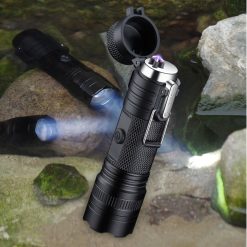 Flashlight Lighter USB Charging IP56 Waterproof High Brightness 3 Lighting Modes 25 V1294 YM0512 3117220253311 10
