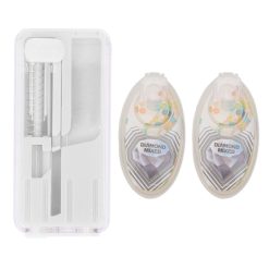 Cigarette Burst Capsule Box ABS One Hand Operation Cigarette Flavor Bead Holder for Smoking Accessories White
