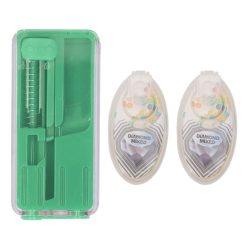 Cigarette Burst Capsule Box ABS One Hand Operation Cigarette Flavor Bead Holder for Smoking Accessories Green
