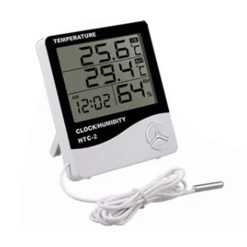 Alternative view of Digital Hygrometer Thermometer Home Temperature Humidity Monitor with External Waterproof Probe for Indoor Outdoor