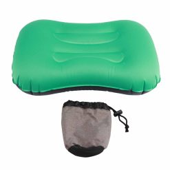 Inflatable Pillow Curved Structure Self Inflating Foldable Portable Inflatable Camping Travel Pillow for Indoor Outdoor