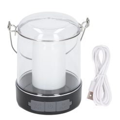 LED Camping Lantern 3 Modes 360° Luminous Rechargeable Waterproof Portable Camping Lights with Hook for Outdoor Garden