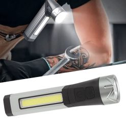 Magnetic Flashlight 7 Gears Rotatable Foldable Rechargeable High Brightness LED COB Work Light for Camping Repairing 26 V1294 YM0512 3119220165211 11
