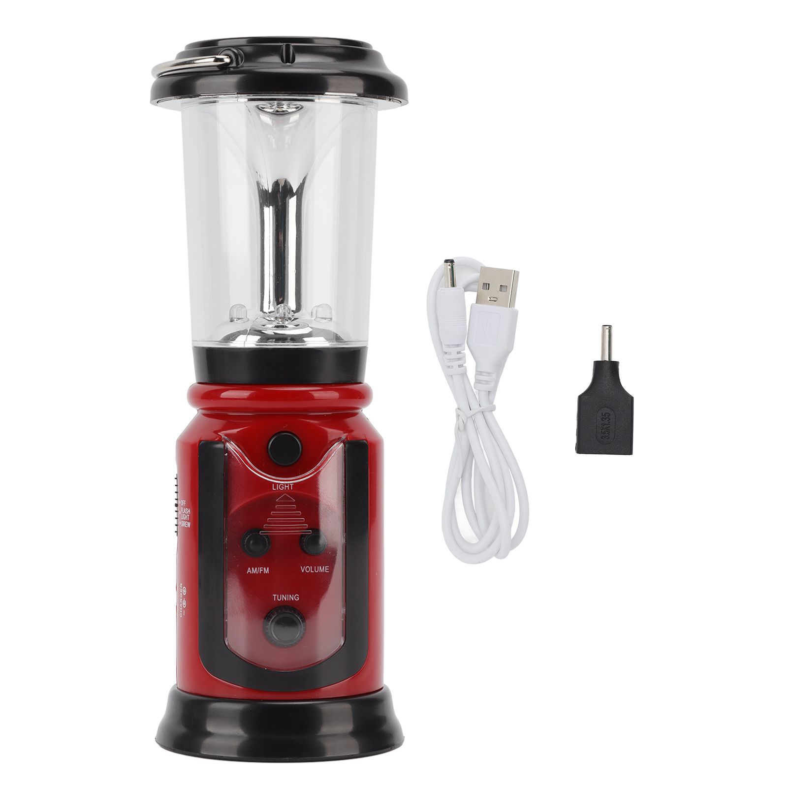 Radio Lantern Hand Crank USB Rechargeable Multi Functional AM FM Emergency Radio LED Flashlight for Camping Hiking Red 1 Radio Lantern Hand Crank USB Rechargeable Multi Functional AM FM Emergency Radio LED Flashlight for Camping Hiking Red
