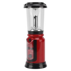 Radio Lantern Hand Crank USB Rechargeable Multi Functional AM FM Emergency Radio LED Flashlight for Camping Hiking Red 17 V1294 YM0512 3119220165611 02