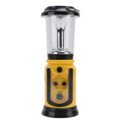 Alternative view of Radio Lantern Hand Crank USB Rechargeable Multi Functional AM FM Emergency Radio LED Flashlight for Camping Hiking Yellow