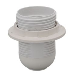 Alternative view of 10Pcs E27 Light Base Socket Copper Core High Temperature Resistance E27 Light Holder Base with Lamp Sleeve for DIY White