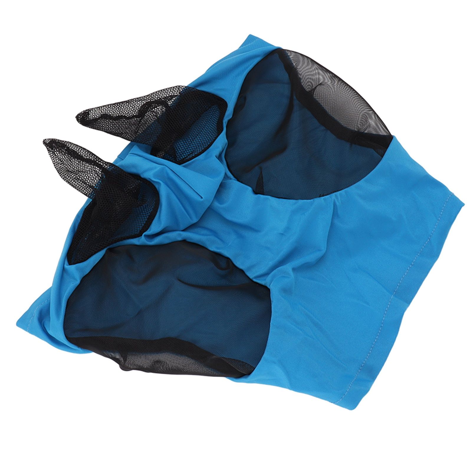 Horse Mesh Fly Mask Breathable Elastic Horse Face Mask with Ears Protection Riding Equestrian Equipment Blue 2 Horse Mesh Fly Mask Breathable Elastic Horse Face Mask with Ears Protection Riding Equestrian Equipment Blue - Image 2