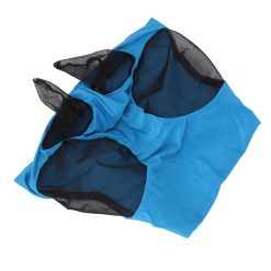 Horse Mesh Fly Mask Breathable Elastic Horse Face Mask with Ears Protection Riding Equestrian Equipment Blue 20 V1294 YM0521 3111230022813 05