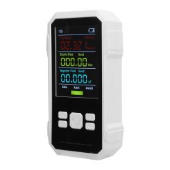 Alternative view of Radiation Detector RF Electric Magnetic Field Strength Detection Handheld Electromagnetic Radiation Meter White
