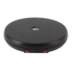 Alternative view of Electric Rotating Display Table LED Light 25cm Noiseless 20kg Load Capacity Turntable Display Stand for Jewelry Black
