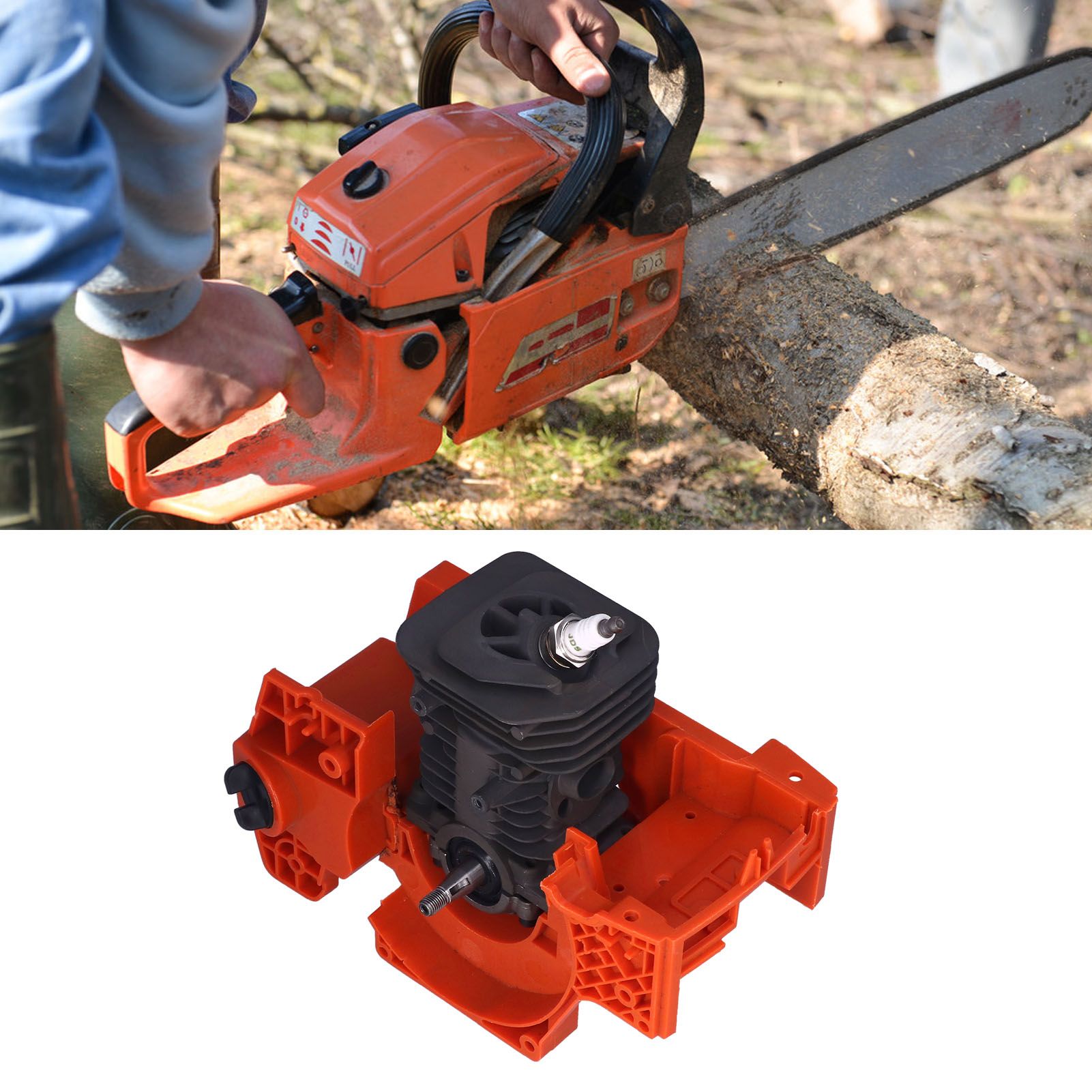 Crankcase Cylinder 40mm Crankcase Cylinder with Spark Plug for Husqvarna 136 137 141 142 Chainsaw 530071991 11 Crankcase Cylinder 40mm Crankcase Cylinder with Spark Plug for Husqvarna 136 137 141 142 Chainsaw 530071991 - Image 11