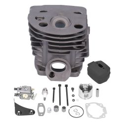 46mm Cylinder Piston Carburetor Spark Plug Gasket Set Replacement Fit for Husqvarna 55 51 Chainsaw