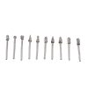 10Pcs Carbide Burr Set Alloy Tungsten Steel High Hardness Wide Application for Dremel Wood Carving Bits for Woodworking