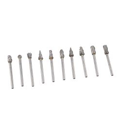 Alternative view of 10Pcs Carbide Burr Set Alloy Tungsten Steel High Hardness Wide Application for Dremel Wood Carving Bits for Woodworking