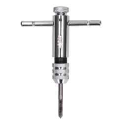 Ratchet Tap Wrench Rigid Hold 3 Positions Gear Box Adjustable Various Tap Sizes T Handle Tap Wrench for Faucet Reamer 24 V1294 YM0523 3111210400711 09
