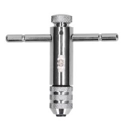 Ratchet Tap Wrench Rigid Hold 3 Positions Gear Box Adjustable Various Tap Sizes T Handle Tap Wrench for Faucet Reamer 27 V1294 YM0523 3111210400711 12